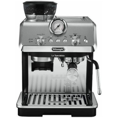 De'Longhi La Specialista Arte Αυτόματη Μηχανή Espresso 1400W Πίεσης 15bar με Μύλο Άλεσης Ασημί