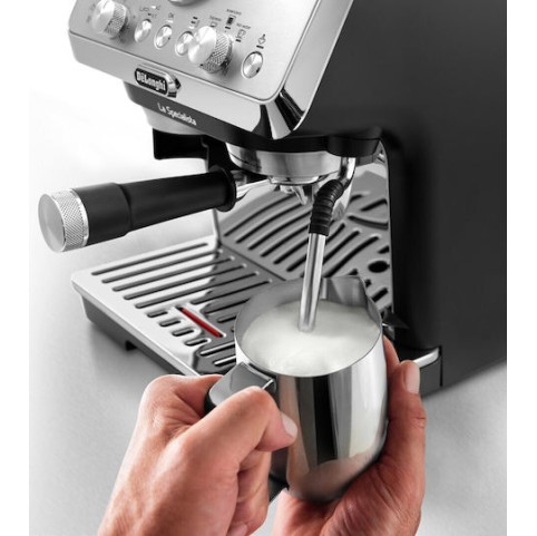 De'Longhi La Specialista Arte Αυτόματη Μηχανή Espresso 1400W Πίεσης 15bar με Μύλο Άλεσης Ασημί