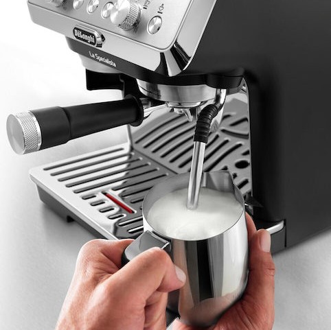 De'Longhi La Specialista Arte Αυτόματη Μηχανή Espresso 1400W Πίεσης 15bar με Μύλο Άλεσης Ασημί
