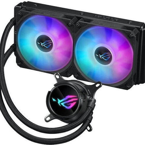 Asus ROG Strix LC III 240 (v1) Υδρόψυξη Επεξεργαστή Διπλού Ανεμιστήρα 120mm για Socket AM4/AM5/1700/1200 με ARGB Φωτισμό