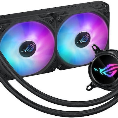 Asus ROG Strix LC III 240 (v1) Υδρόψυξη Επεξεργαστή Διπλού Ανεμιστήρα 120mm για Socket AM4/AM5/1700/1200 με ARGB Φωτισμό