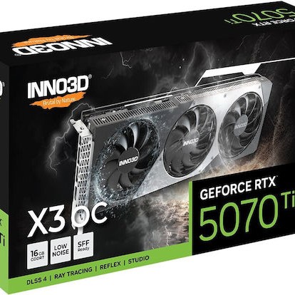 Inno 3D GeForce RTX 5070 Ti 16GB GDDR7 X3 OC Κάρτα Γραφικών