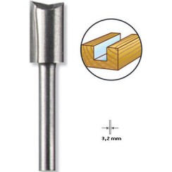 Dremel Φρέζα HSS για Ευθεία Κοπή σε Ξύλο 6.4mm x 36mm