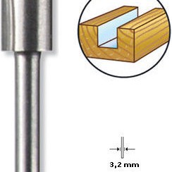 Dremel Φρέζα HSS για Ευθεία Κοπή σε Ξύλο 6.4mm x 36mm
