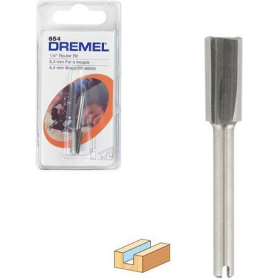 Dremel Φρέζα HSS για Ευθεία Κοπή σε Ξύλο 6.4mm x 36mm