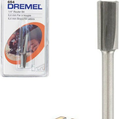 Dremel Φρέζα HSS για Ευθεία Κοπή σε Ξύλο 6.4mm x 36mm