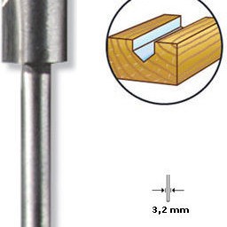 Dremel Φρέζα HSS για Διαμόρφωση Αυλακώσεων σε Ξύλο 6.4mm x 37mm