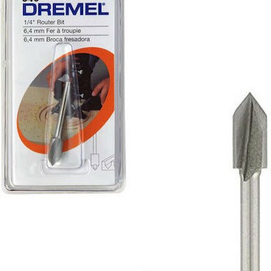 Dremel Φρέζα HSS για Διαμόρφωση Αυλακώσεων σε Ξύλο 6.4mm x 37mm