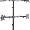 LogiLink BP0046 Επιτραπέζια Βάση για 4 Οθόνες έως 32
