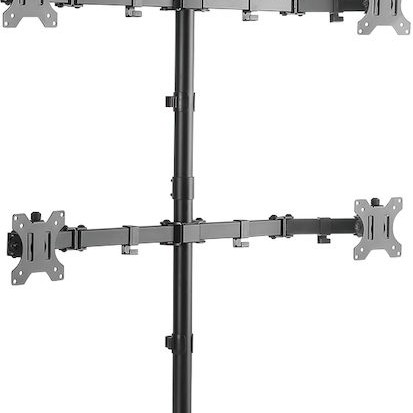 LogiLink BP0046 Επιτραπέζια Βάση για 4 Οθόνες έως 32