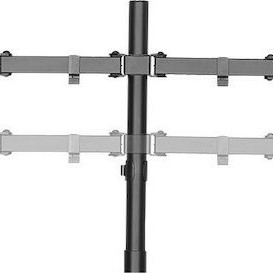 LogiLink BP0046 Επιτραπέζια Βάση για 4 Οθόνες έως 32