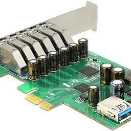 DeLock Κάρτα PCIe σε 6 εξωτερικές και 1 εσωτερική θύρα USB 3.0
