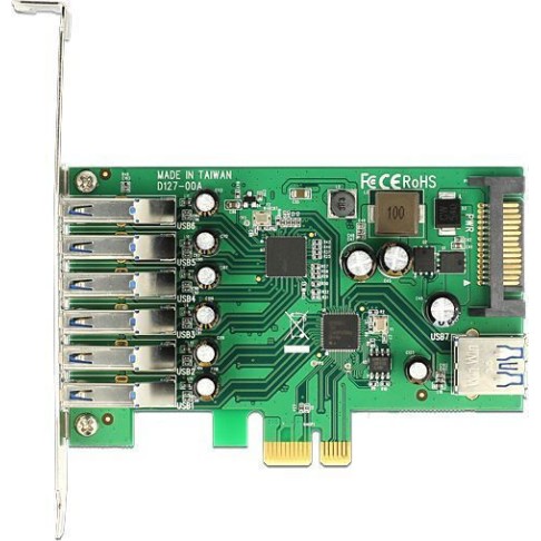 DeLock Κάρτα PCIe σε 6 εξωτερικές και 1 εσωτερική θύρα USB 3.0