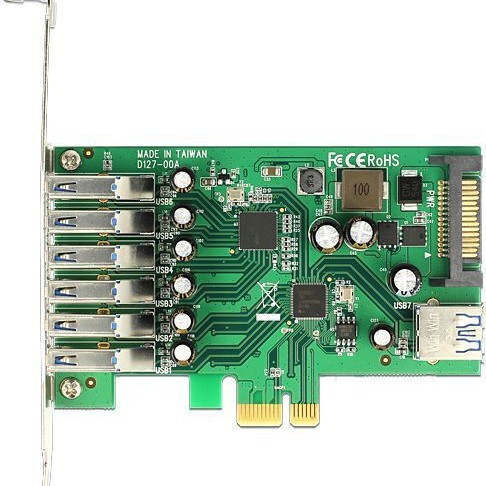DeLock Κάρτα PCIe σε 6 εξωτερικές και 1 εσωτερική θύρα USB 3.0