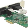 DeLock Κάρτα PCIe σε 2 θύρες RS232 DB9 Serial