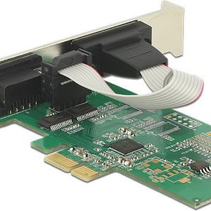 DeLock Κάρτα PCIe σε 2 θύρες RS232 DB9 Serial