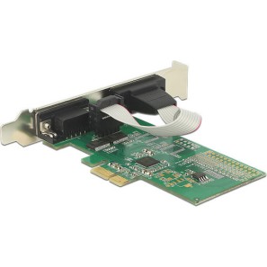 DeLock Κάρτα PCIe σε 2 θύρες RS232 DB9 Serial