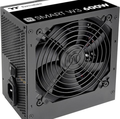 Thermaltake Smart W3 600W Μαύρο Τροφοδοτικό Υπολογιστή Full Wired 80 Plus Standard