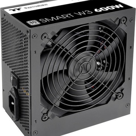Thermaltake Smart W3 600W Μαύρο Τροφοδοτικό Υπολογιστή Full Wired 80 Plus Standard