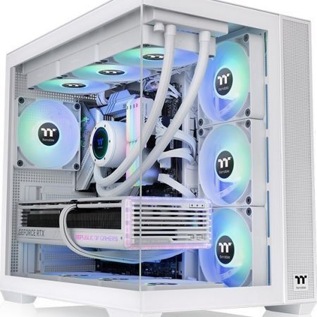 Thermaltake View 380 TG ARGB Gaming Midi Tower Κουτί Υπολογιστή Λευκό