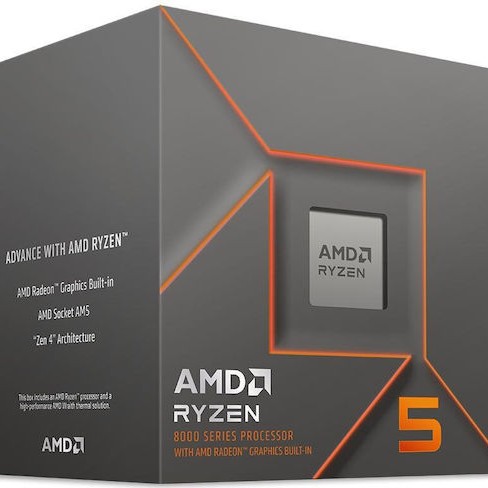 AMD Ryzen 5 8500G 3.5GHz Επεξεργαστής 6 Πυρήνων για Socket AM5 σε Κουτί με Ψύκτρα