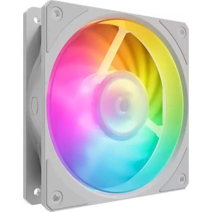 CoolerMaster Mobius 120P Case Fan με ARGB Φωτισμό και Σύνδεση 4-Pin PWM 3τμχ Λευκό