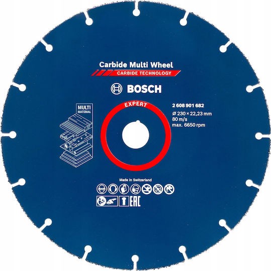 Bosch Disc Δίσκος Κοπής 230mm CMWØ230