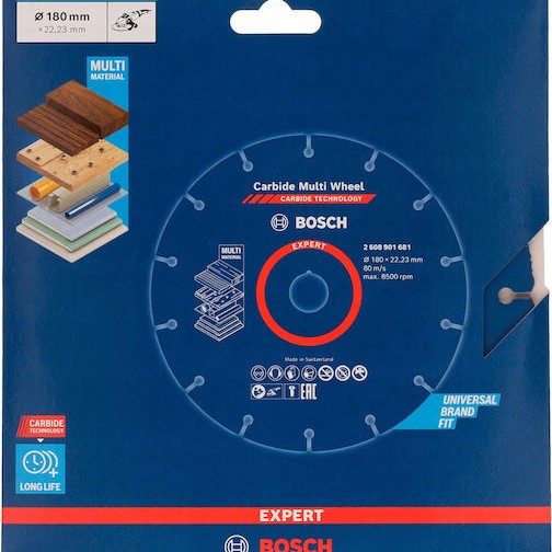 Bosch Disc Δίσκος Κοπής 180mm CMWØ180