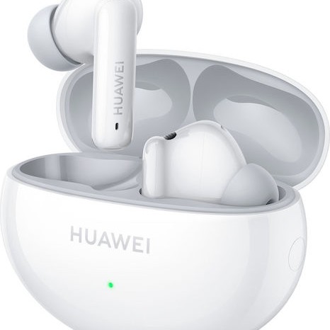 Huawei FreeBuds 6i Bluetooth Handsfree Ακουστικά με Αντοχή στον Ιδρώτα και Θήκη Φόρτισης Λευκά