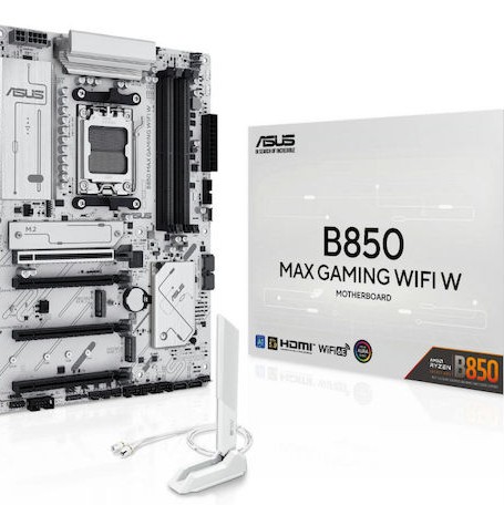 Asus B850 MAX GAMING WIFI W Motherboard ATX με AMD AM5 Socket 90MB1M10-M0EAY0