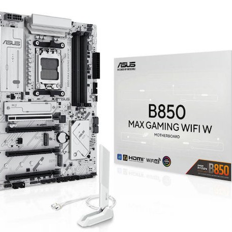 Asus B850 MAX GAMING WIFI W Motherboard ATX με AMD AM5 Socket 90MB1M10-M0EAY0