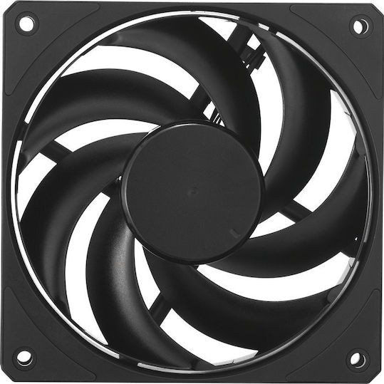 CoolerMaster Mobius 120 Case Fan με Σύνδεση 4-Pin PWM Black Edition