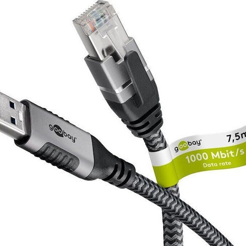 Goobay USB 2.0 Cable USB-A male - RJ45 Γκρι 7.5m 70693