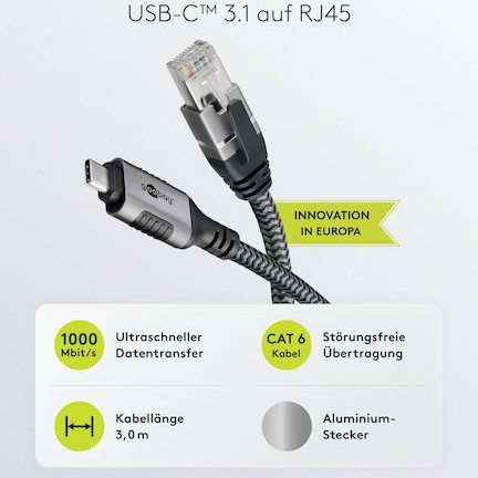 Goobay USB 2.0 Cable USB-C male - USB-C 3m (70699)