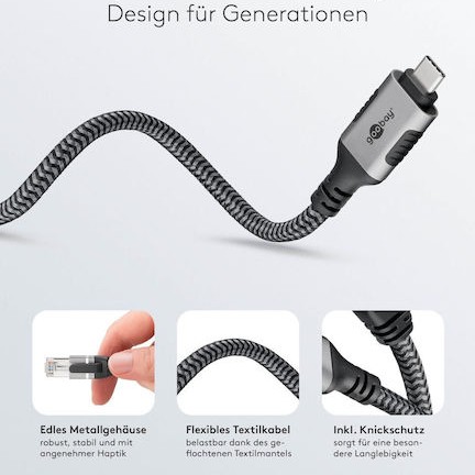 Goobay USB 2.0 Cable USB-C male - USB-C 3m (70699)