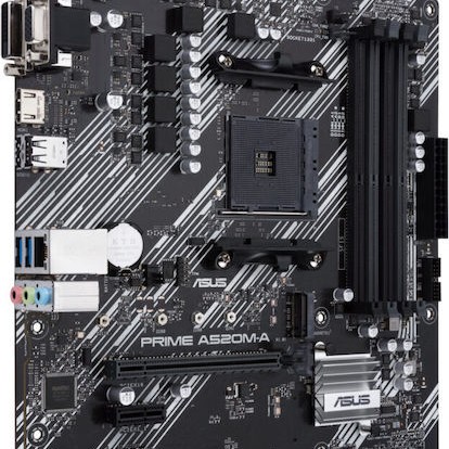 Asus PRIME A520M-A II/CSM Motherboard Micro ATX με AMD AM4 Socket 90MB17H0-M0EAYC