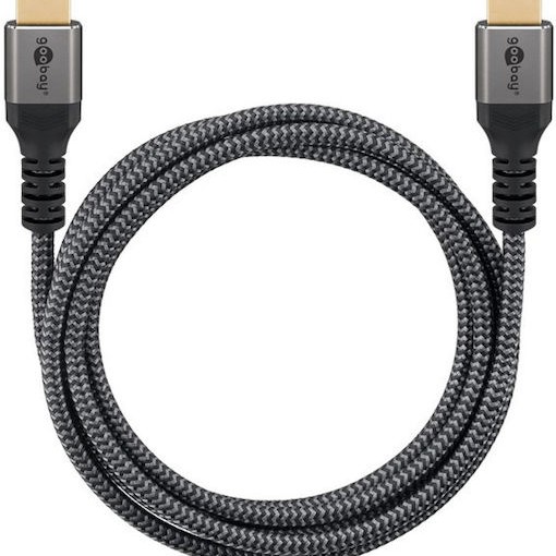 Goobay HDMI 2.0 Cable HDMI male - HDMI male 0.5m Μαύρο