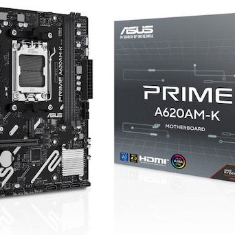 Asus Prime A620AM-K Motherboard Micro ATX με AMD AM5 Socket 90MB1GX0-M0EAY0