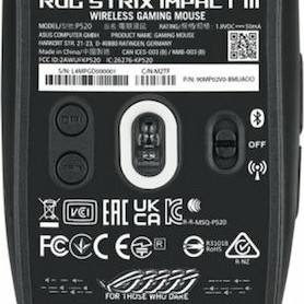 Asus Strix Impact III Ασύρματο Ποντίκι Μαύρο