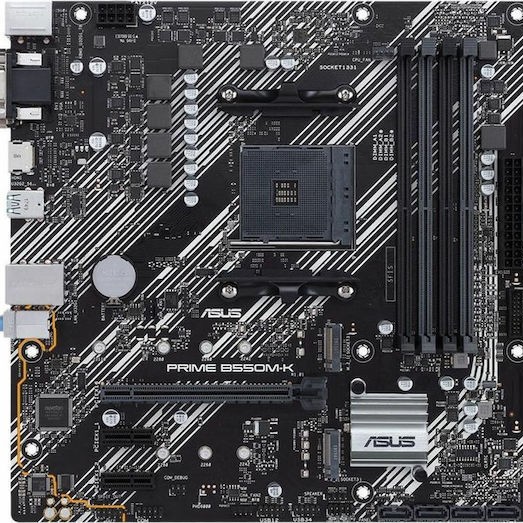 Asus Prime B550M-K Motherboard Micro ATX με AMD AM4 Socket 90MB14V0-M0EAY0