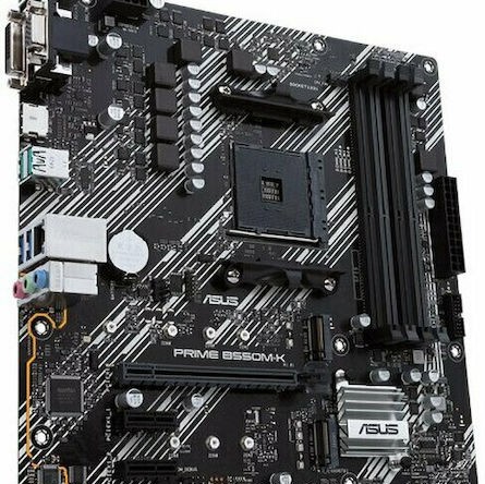 Asus Prime B550M-K Motherboard Micro ATX με AMD AM4 Socket 90MB14V0-M0EAY0