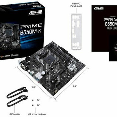 Asus Prime B550M-K Motherboard Micro ATX με AMD AM4 Socket 90MB14V0-M0EAY0