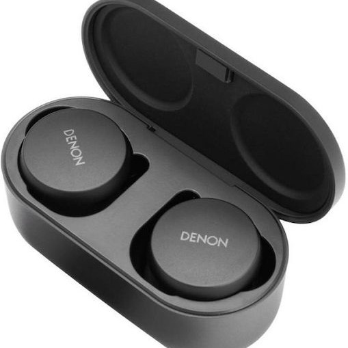 Denon Perl AH-C10PL In-ear Bluetooth Handsfree Ακουστικά με Αντοχή στον Ιδρώτα και Θήκη Φόρτισης Μαύρα