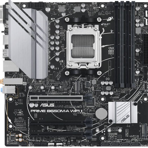 Asus Prime B650M-A WIFI II Motherboard Micro ATX με AMD AM5 Socket 90MB1EG0-M0EAY0