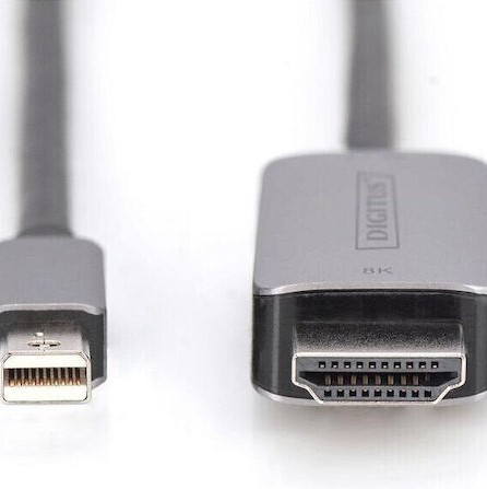 Digitus Cable mini DisplayPort male - HDMI male 1m Μαύρο (DB-340109-010-S)