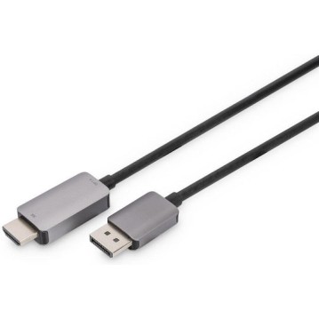 Digitus Cable DisplayPort male - HDMI male 1.8m Μαύρο (DB-340305-018-S)