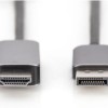 Digitus Cable DisplayPort male - HDMI male 1.8m Μαύρο (DB-340305-018-S)