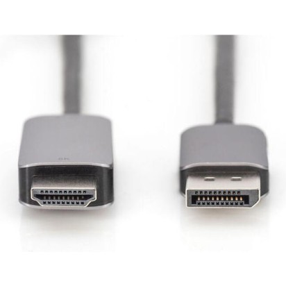 Digitus Cable DisplayPort male - HDMI male 1.8m Μαύρο (DB-340305-018-S)