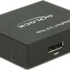 DeLock Displayport 1.2 Διαχωριστής 1 x Displayport σε 2 x Displayport έξω 4K (87691)