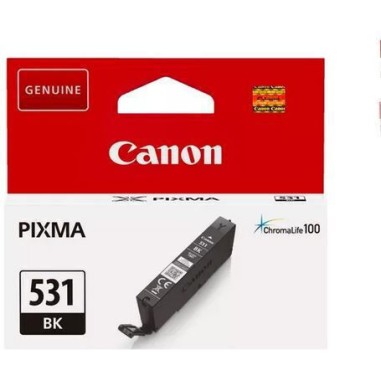 Canon CLI-531BK Γνήσιο Μελάνι Εκτυπωτή InkJet Μαύρο (6118C001)